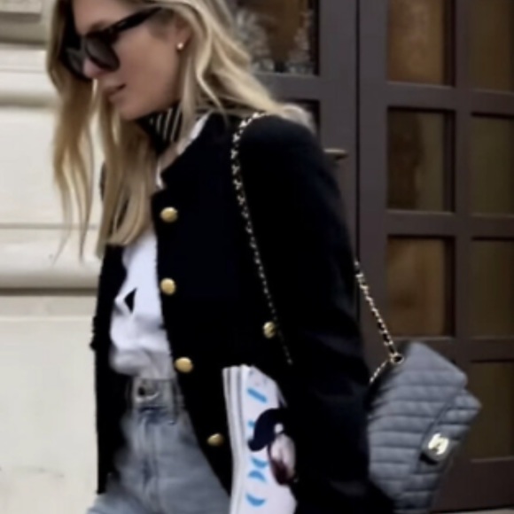 NWT Zara Cropped Textured Blazer - Picture 11 of 13